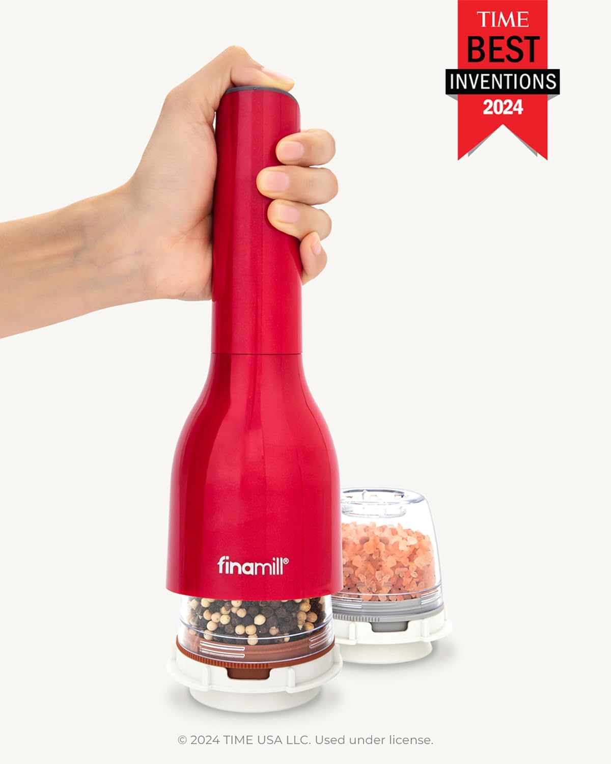 FinaMill Electric Pepper & Spice Grinder with 2 Pods – Sangria