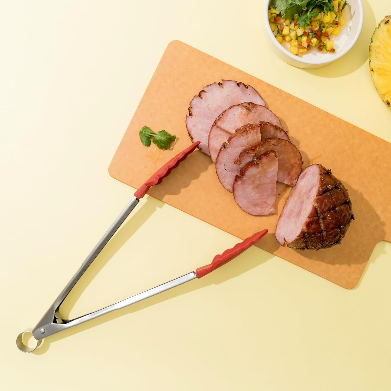 Cuisipro Locking Tongs – 12" / 30.5 cm – Silicone Red Cuisipro by Kitchen Niche