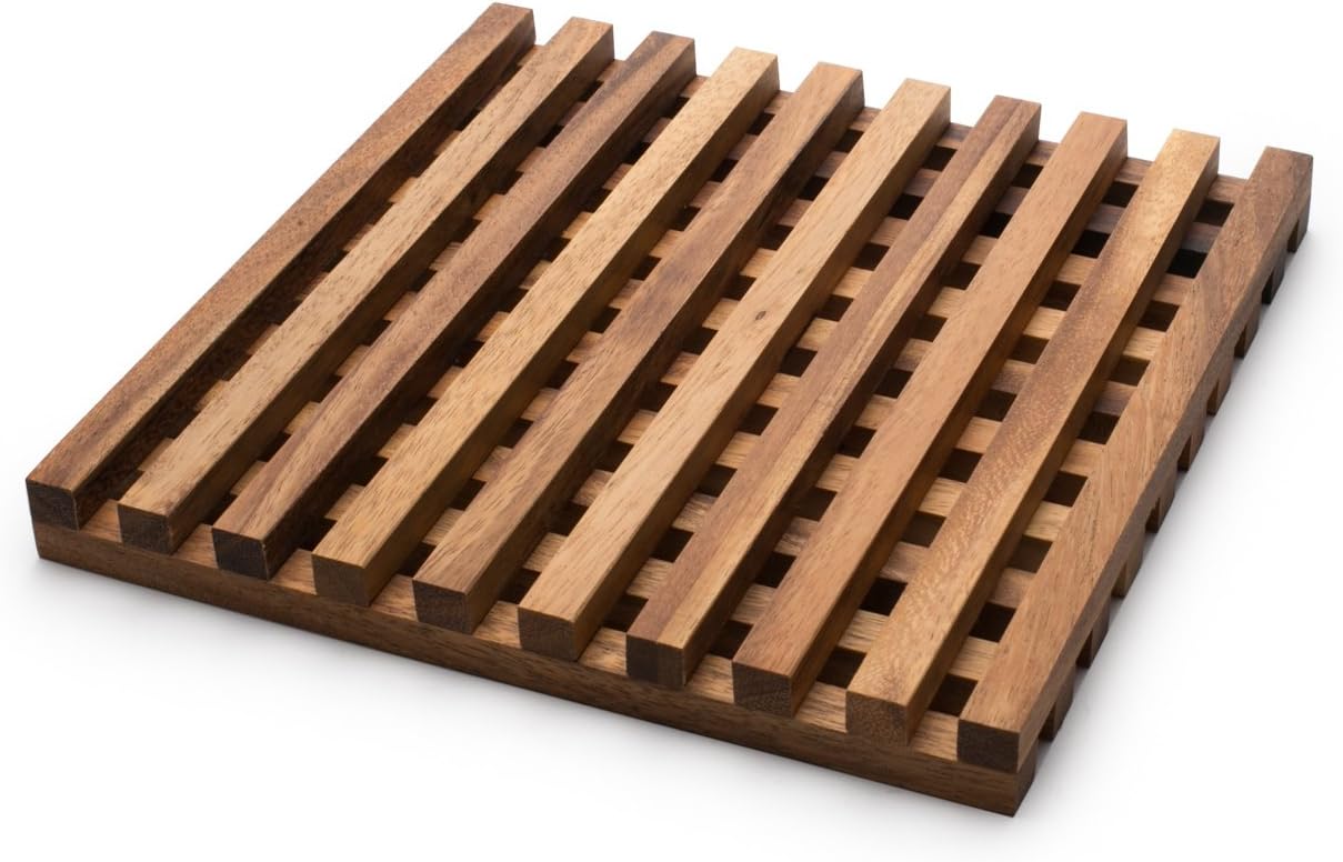 Ironwood Acacia Wood Large Venetian Trivet