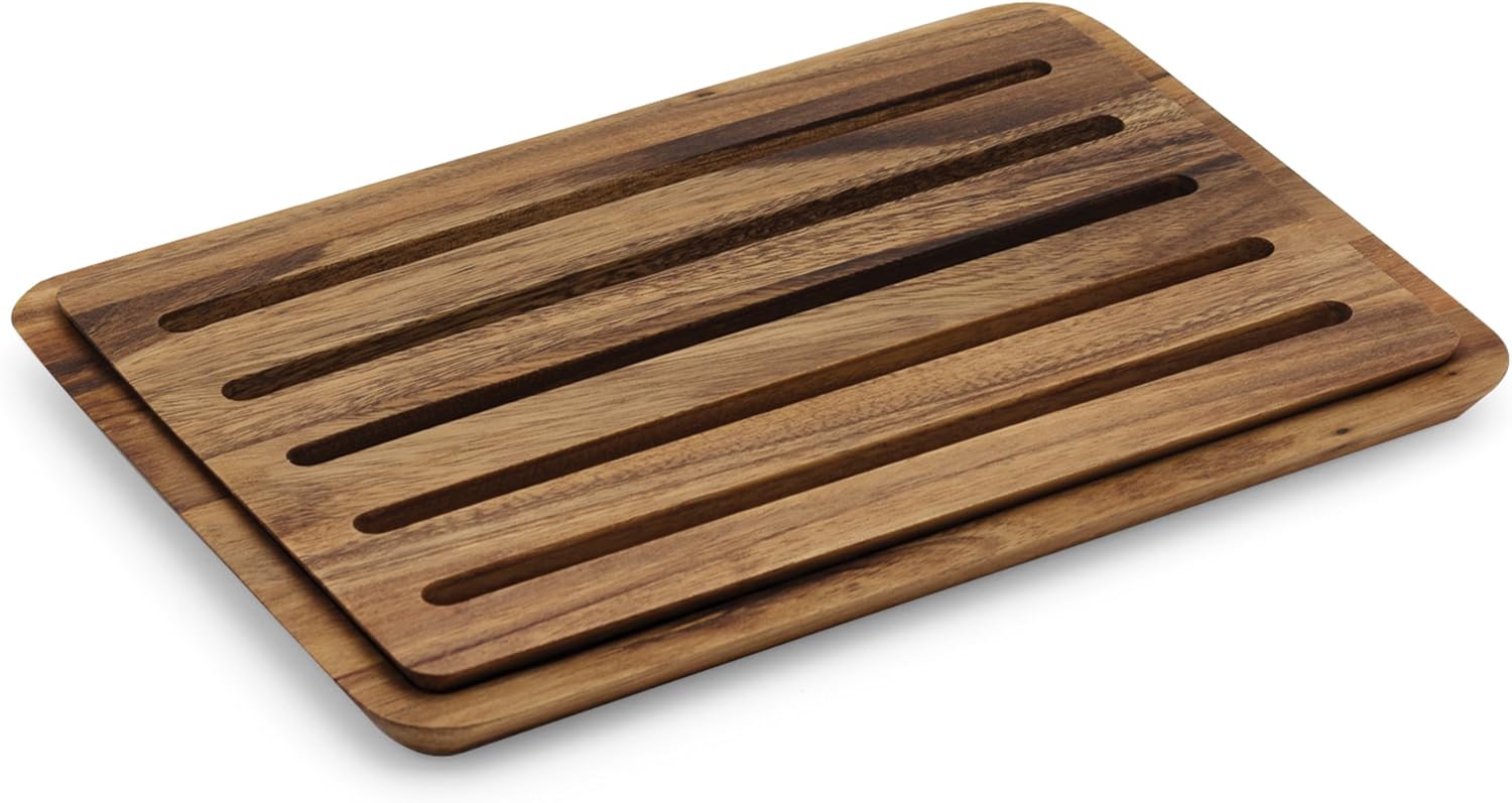 Ironwood Nesting Acacia Wood Bread Cutting Board