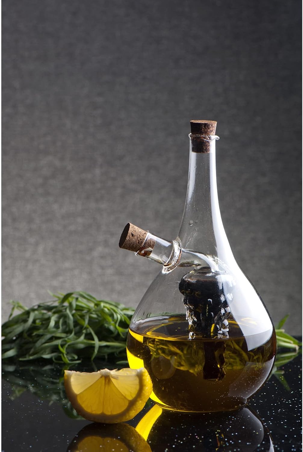 Fox Run Round Grape Oil & Vinegar Bottle