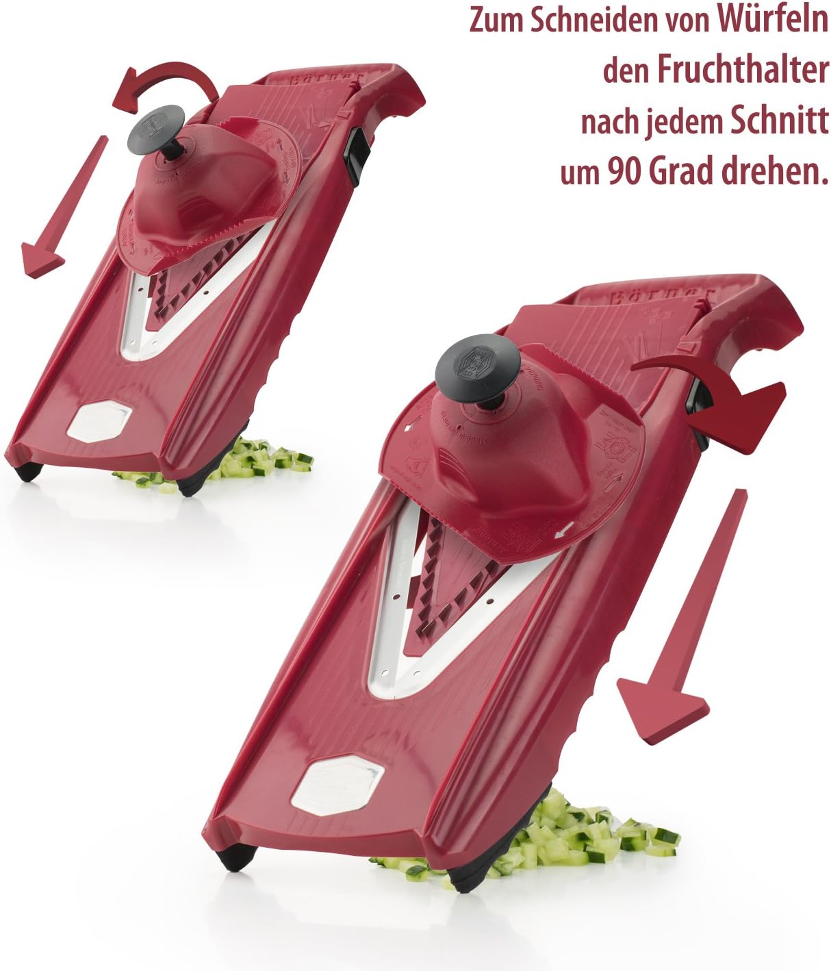 Börner VPower V-Slicer Mandoline – Red