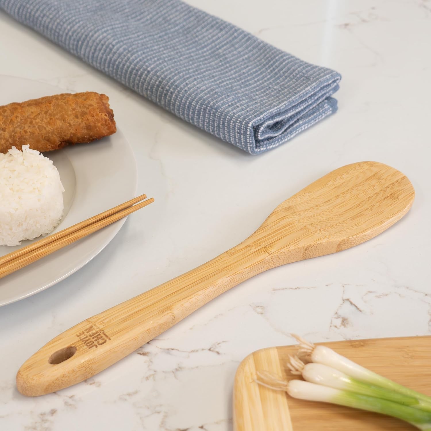 Joyce Chen All-Purpose Burnished Bamboo Spatula – 13-Inch