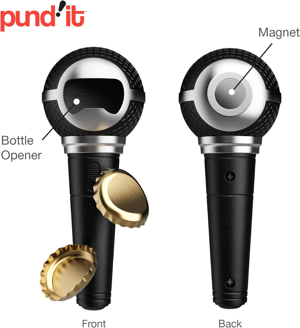 Pundit Pop Star Microphone Bottle Opener