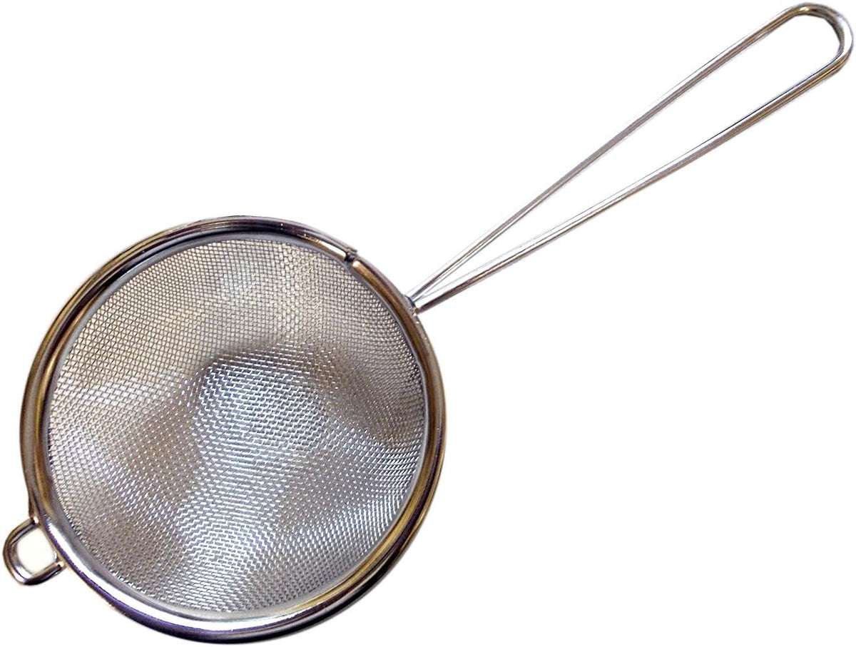 Cuisinox Stovetop Stainless Steel Chai Masala Maker with Fine Mesh Strainer – 385ml – 8cm by Kitchen Niche