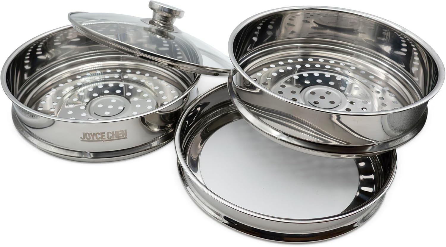 Joyce Chen 2-Tier Stainless Steel Steamer, 10-Inch