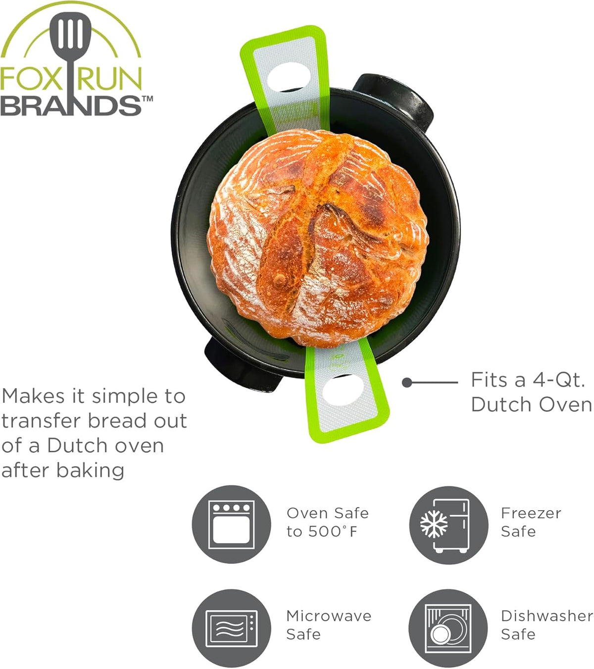 Fox Run Silicone Bread Sling – For Dutch Oven