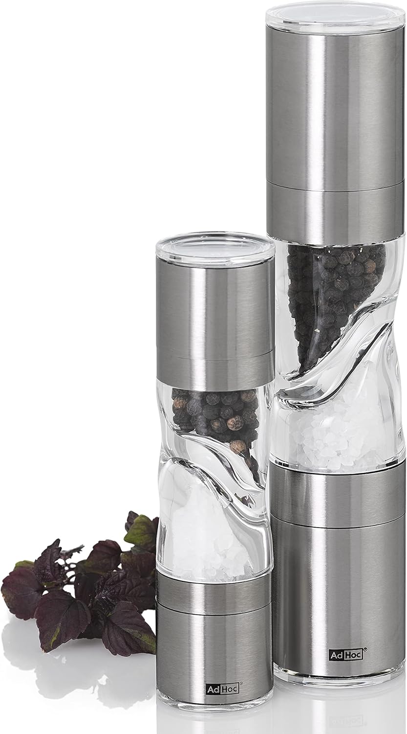 AdHoc DuoMill Pure Mini Salt & Pepper Mill – 5.9" / 15 cm