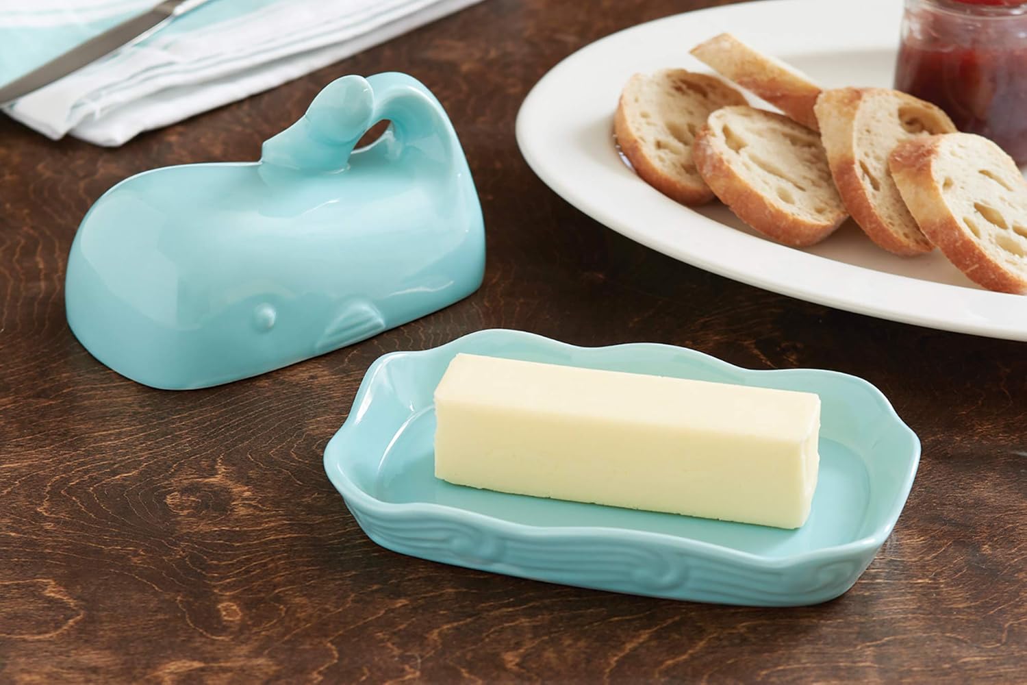 Fox Run Ceramic Whale Butter Dish