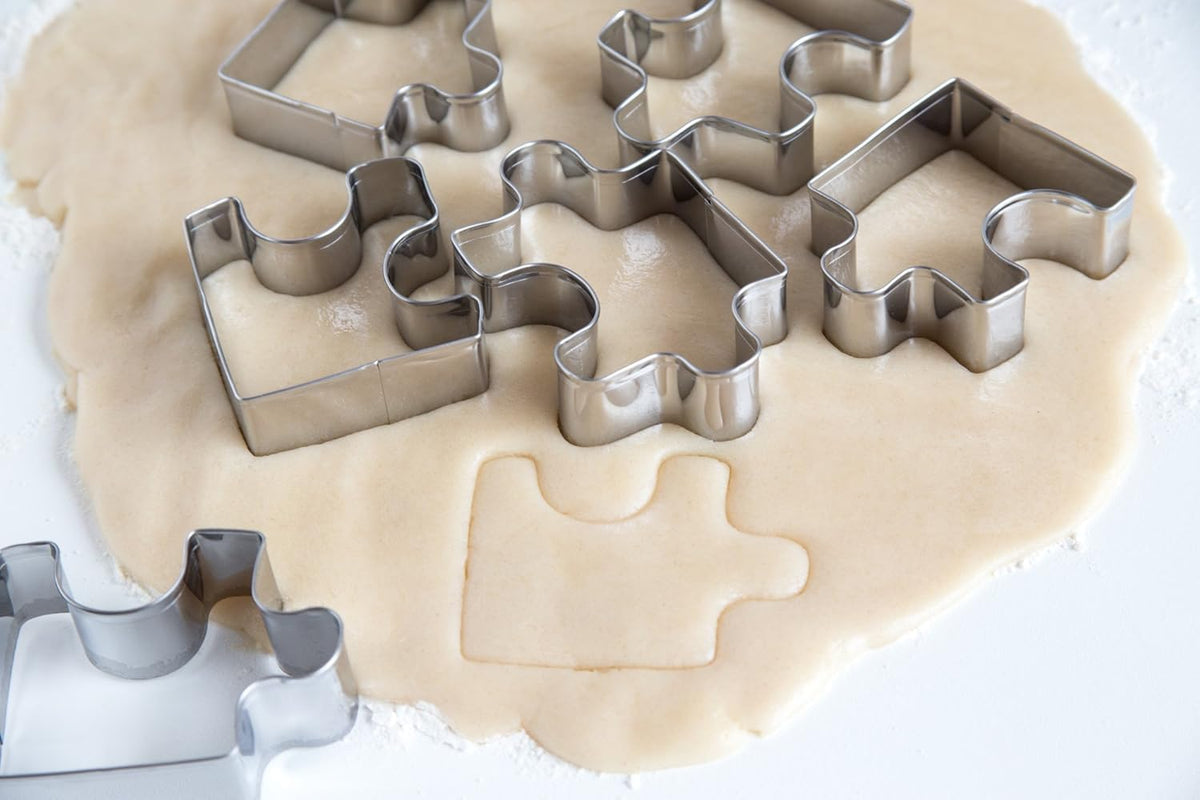 Fox Run Puzzle Pieces Cookie Cutter Set