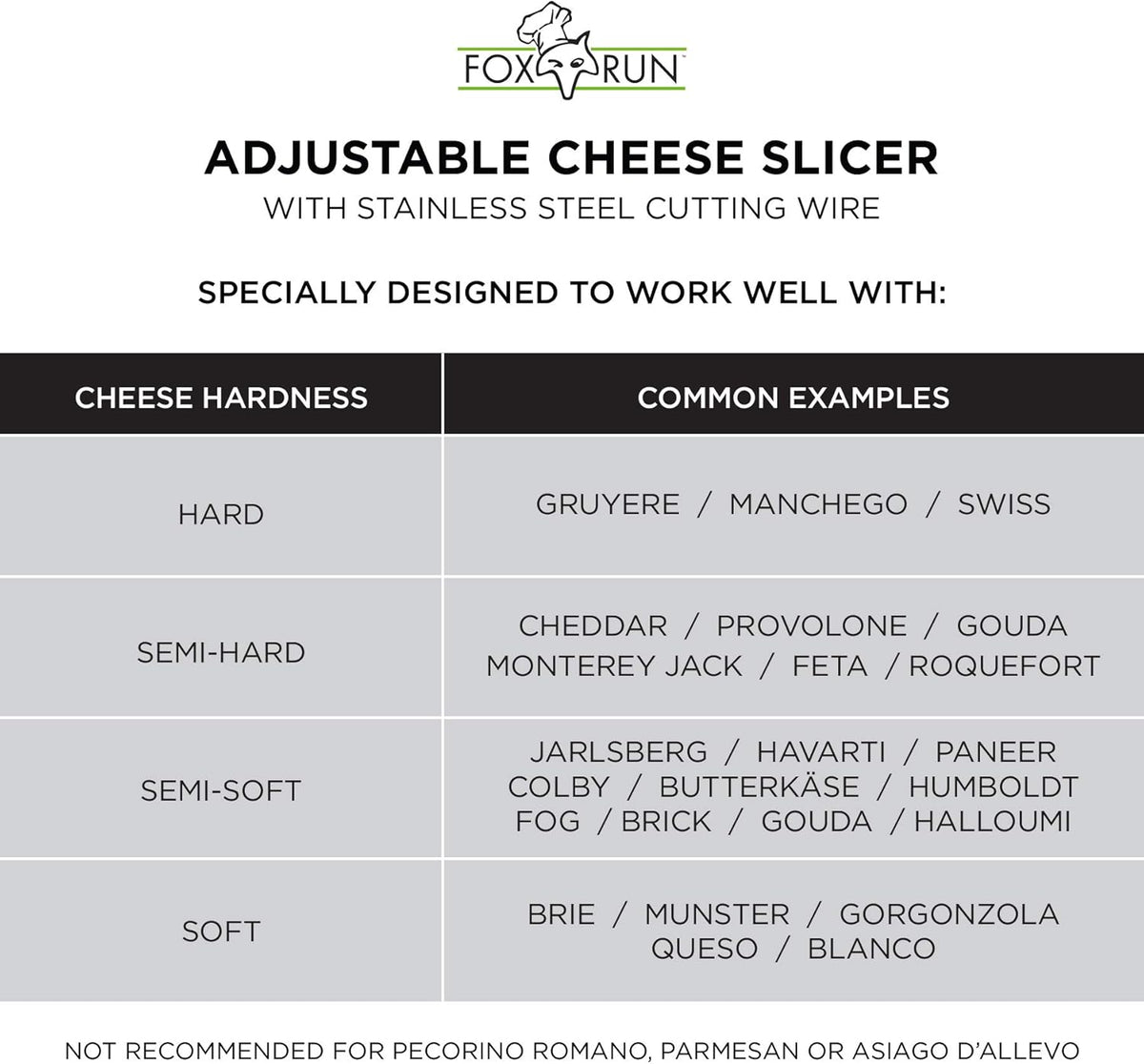Fox Run Adjustable Wire Cheese Slicer