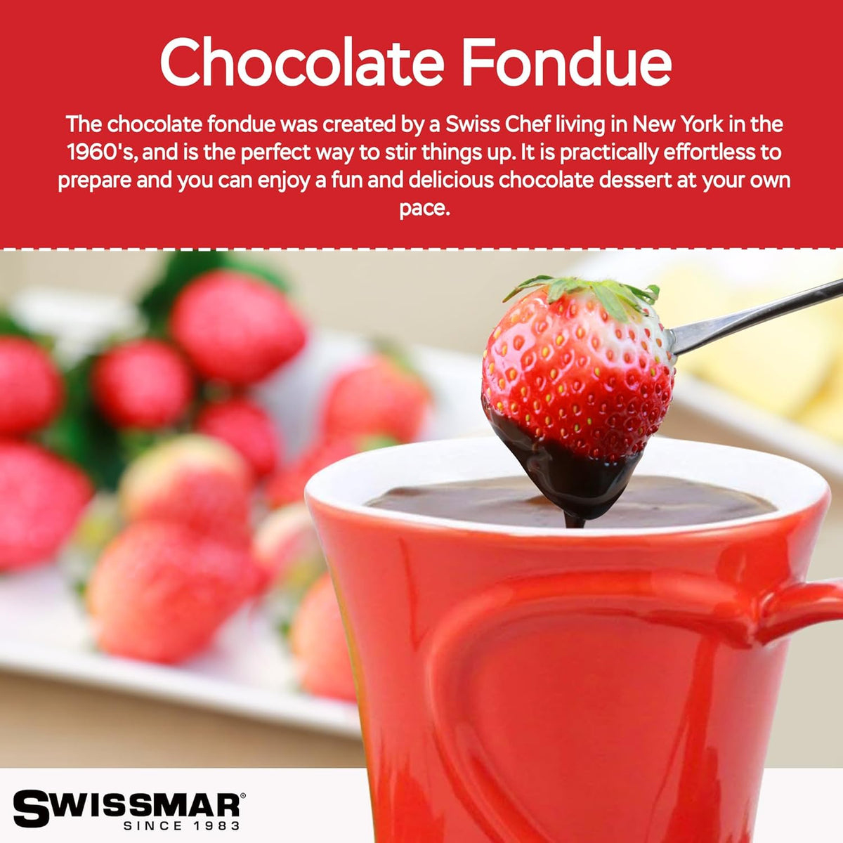Swissmar Sweetheart Chocolate Fondue Mug Set by Kitchen Niche