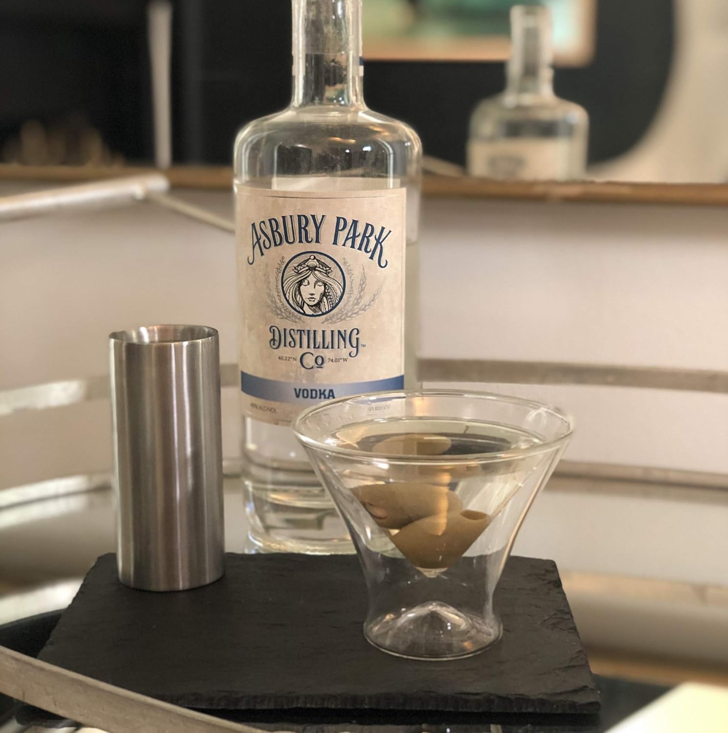 Outset Double Wall Stemless Martini Glasses Set of 2 – Borosilicate