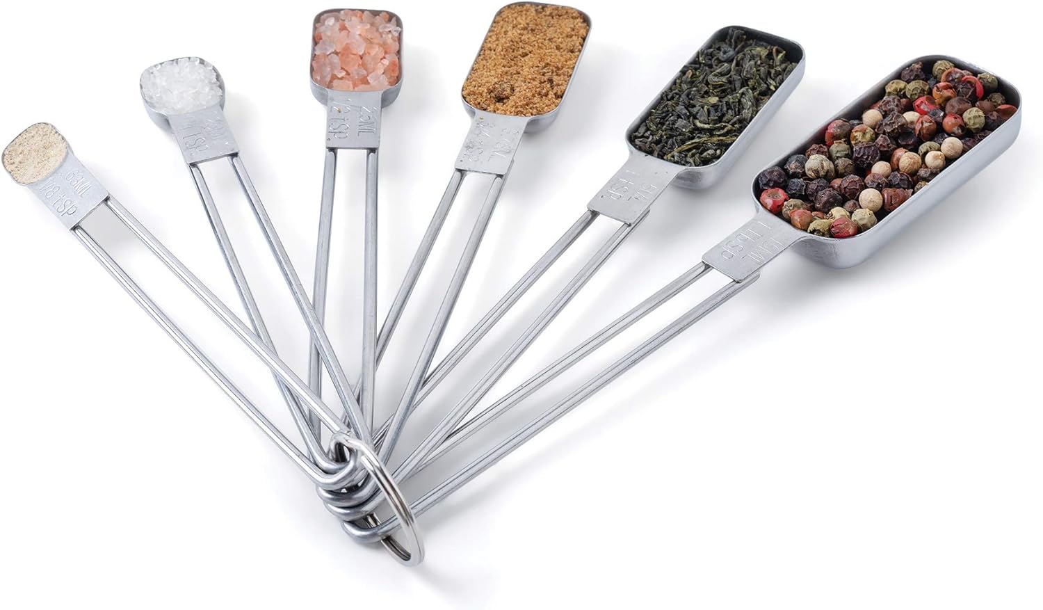 Fox Run Stainless Steel Measuring Spoon Set of 6