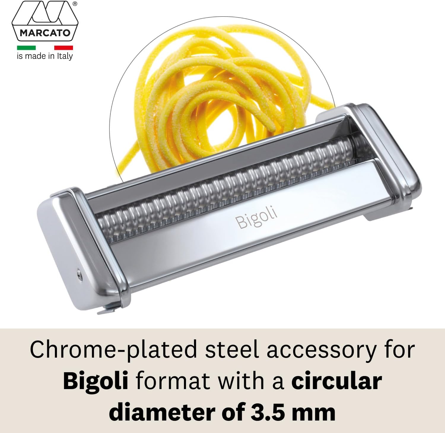 Marcato Atlas 150 Premium Pasta Attachment - Bigoli