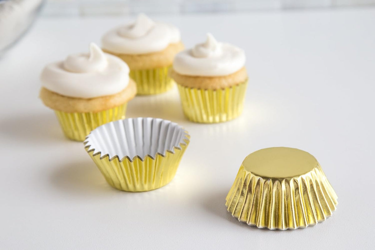 Fox Run Gold Foil Mini Baking Cup Set of 48