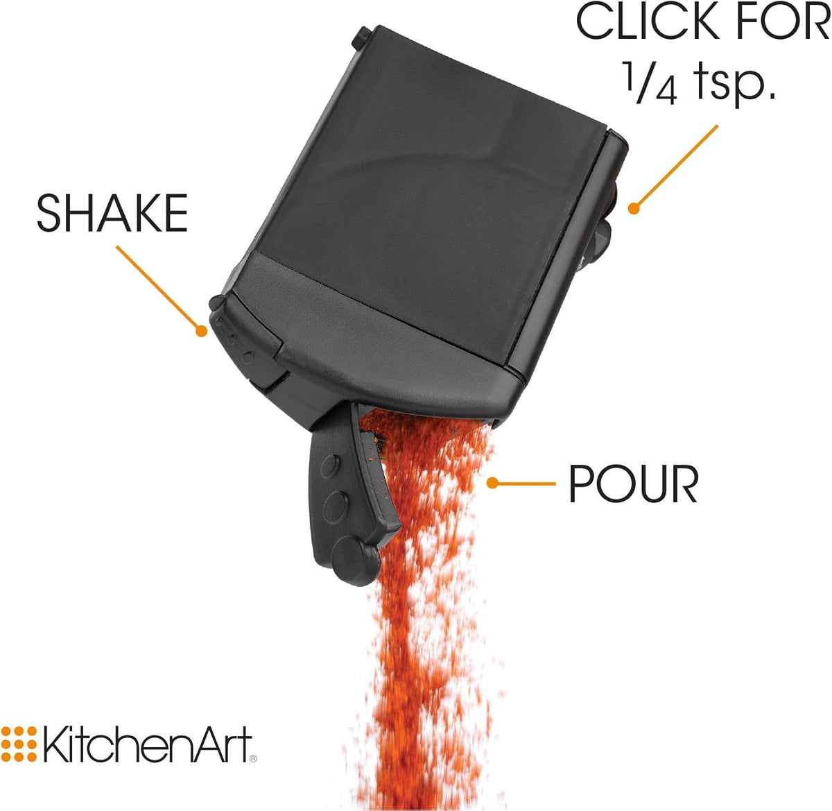 KitchenArt Select-A-Spice Auto-Measure Spice Carousel with Lever