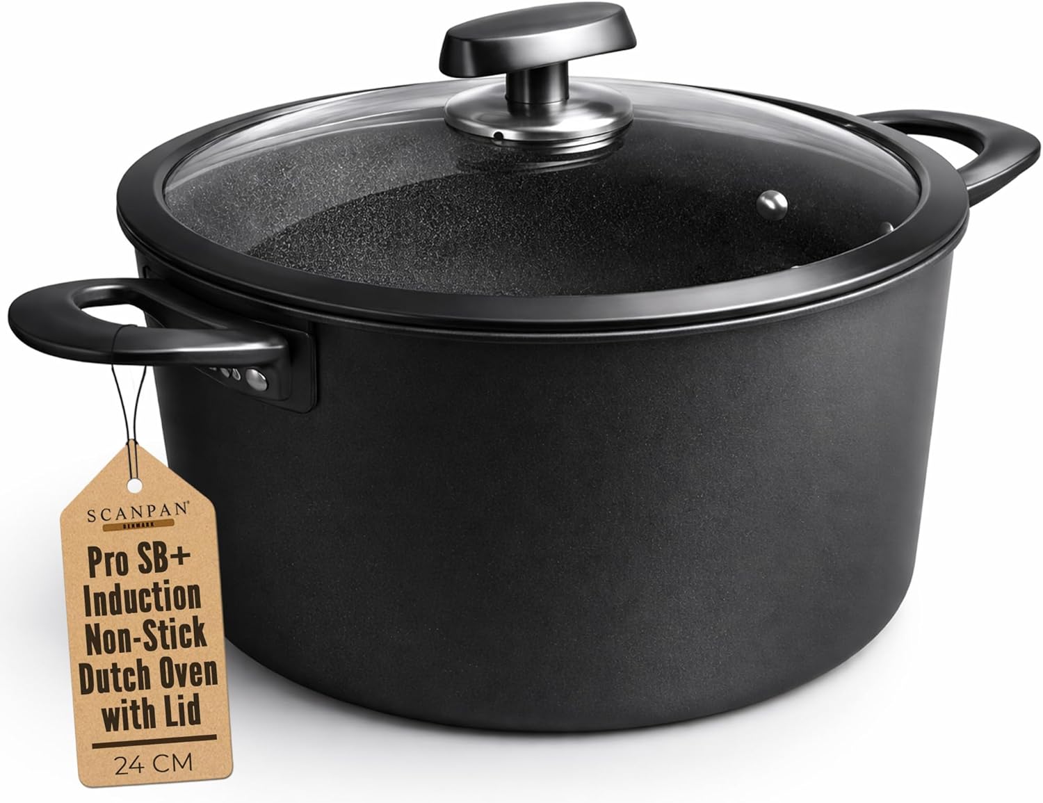Scanpan Pro SB+ Induction Dutch Oven with Lid – 24 cm / 4.8 L
