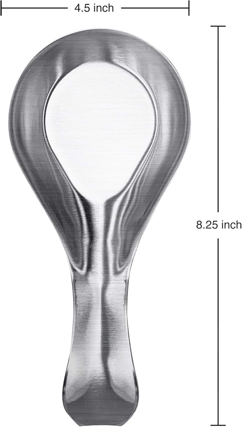 Oggi Curved Spoon Rest – Stainless Steel