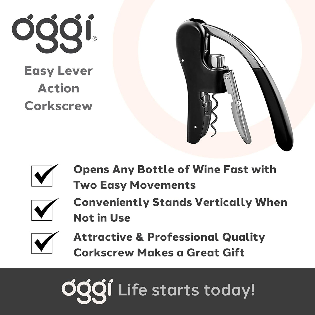 Oggi Lever Action Corkscrew