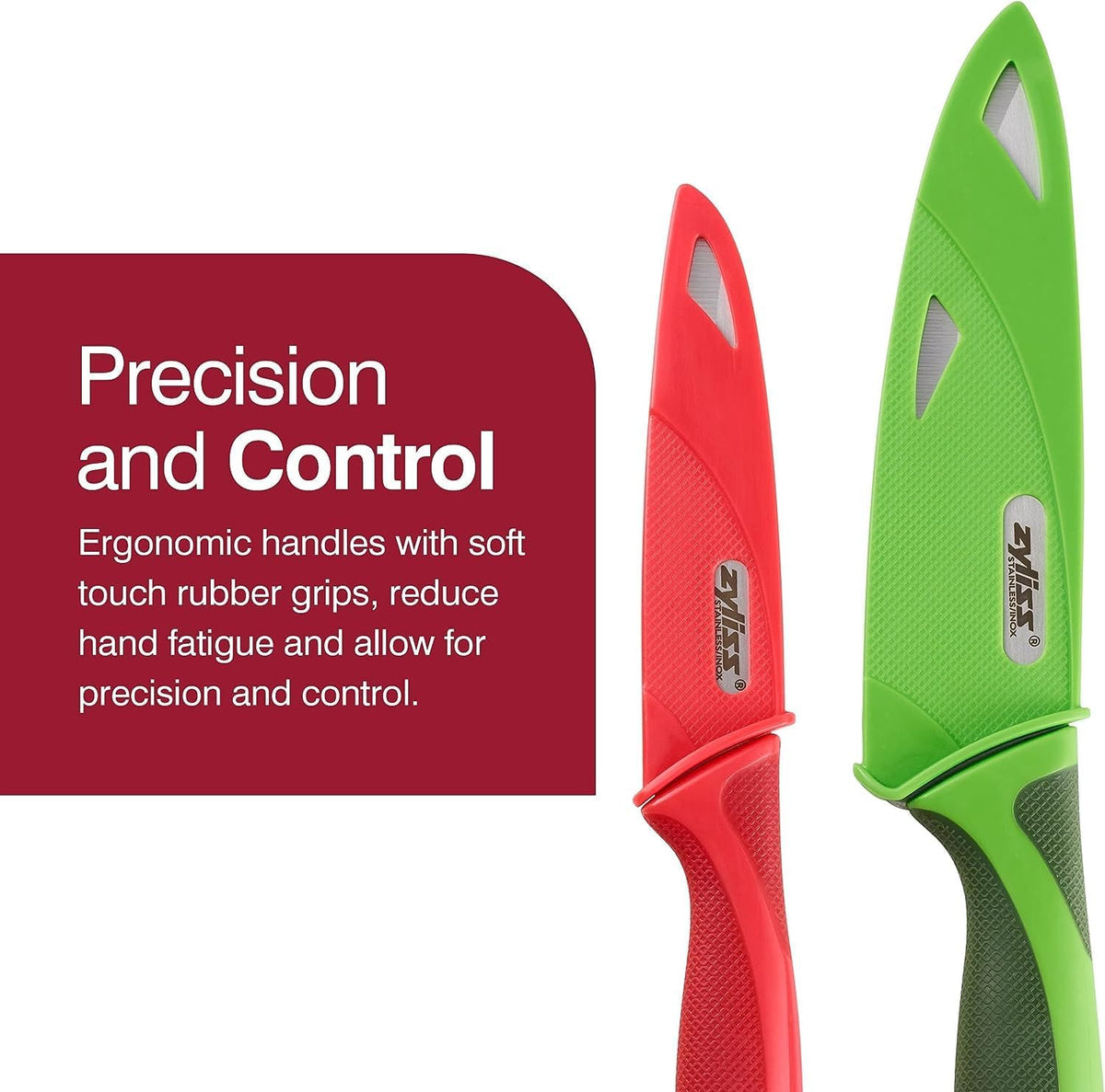 Zyliss Knife Set – 3pc (Paring / Serrated Paring / Utility) by Kitchen Niche