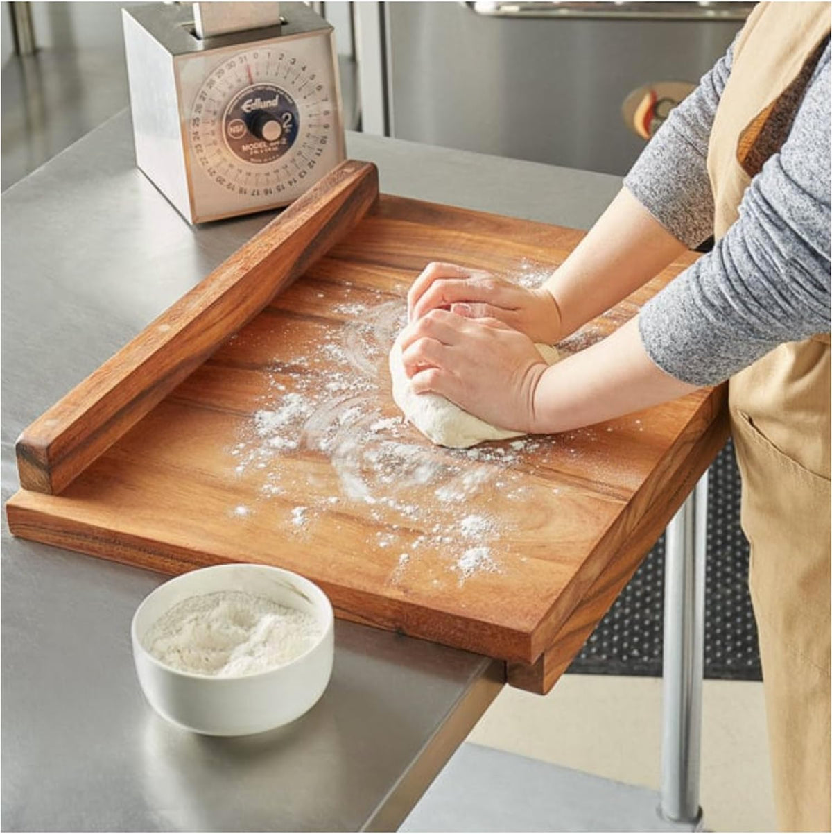 Ironwood Lyon Reversible Acacia Wood Pastry Board