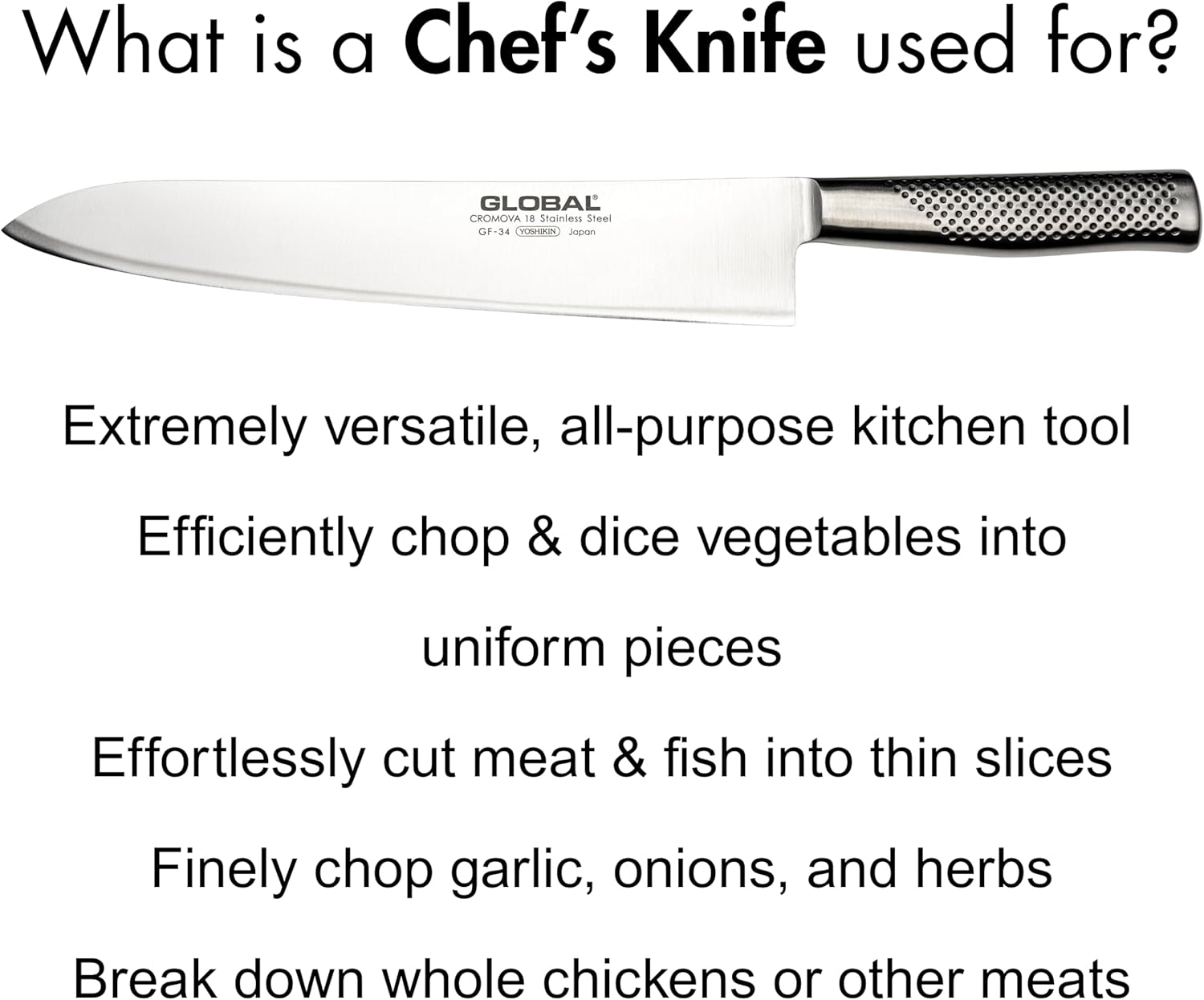 Global Chef’s Knife – 27 cm / 10.6"