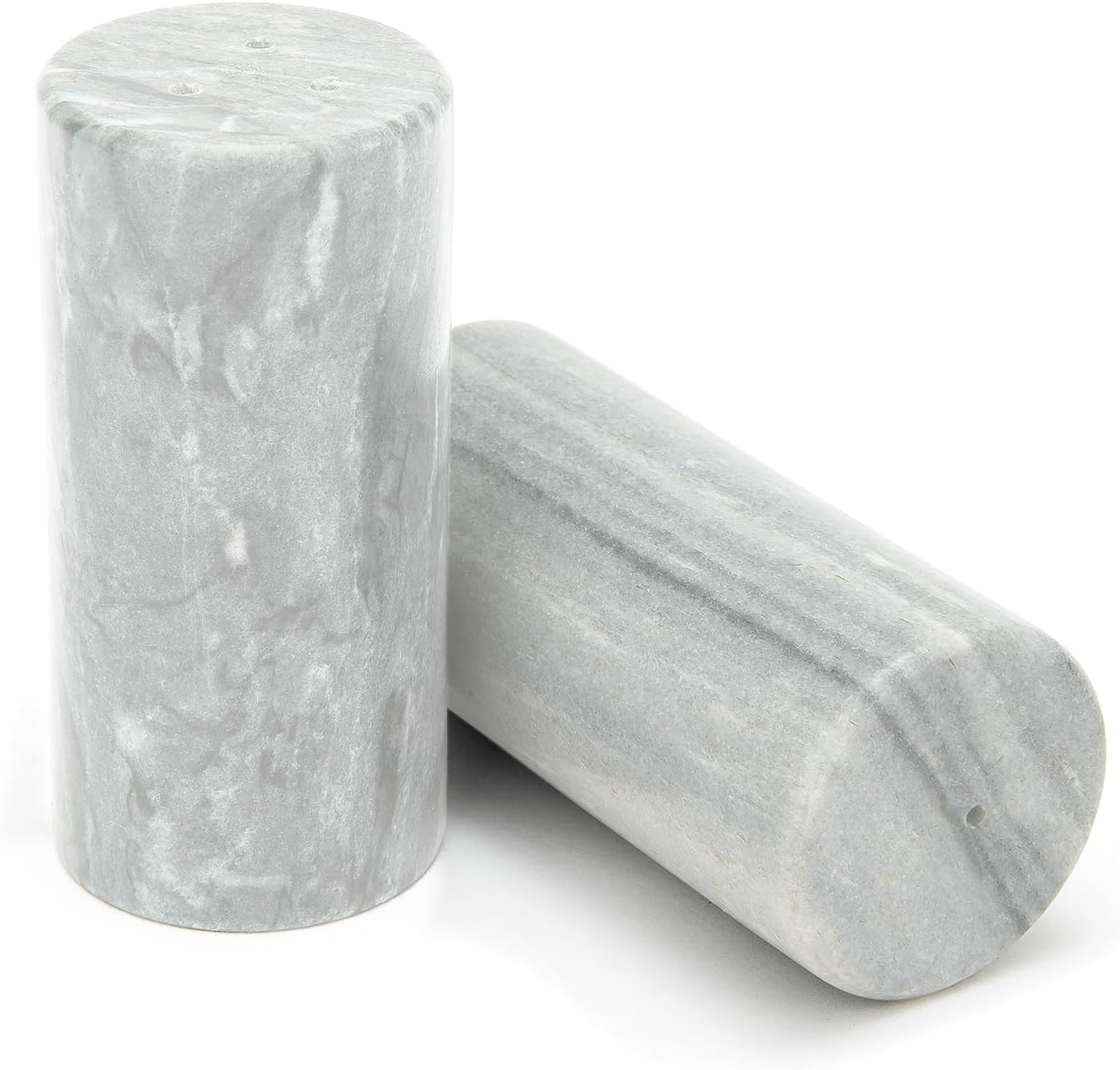 Fox Run White Marble Salt and Pepper Shakers