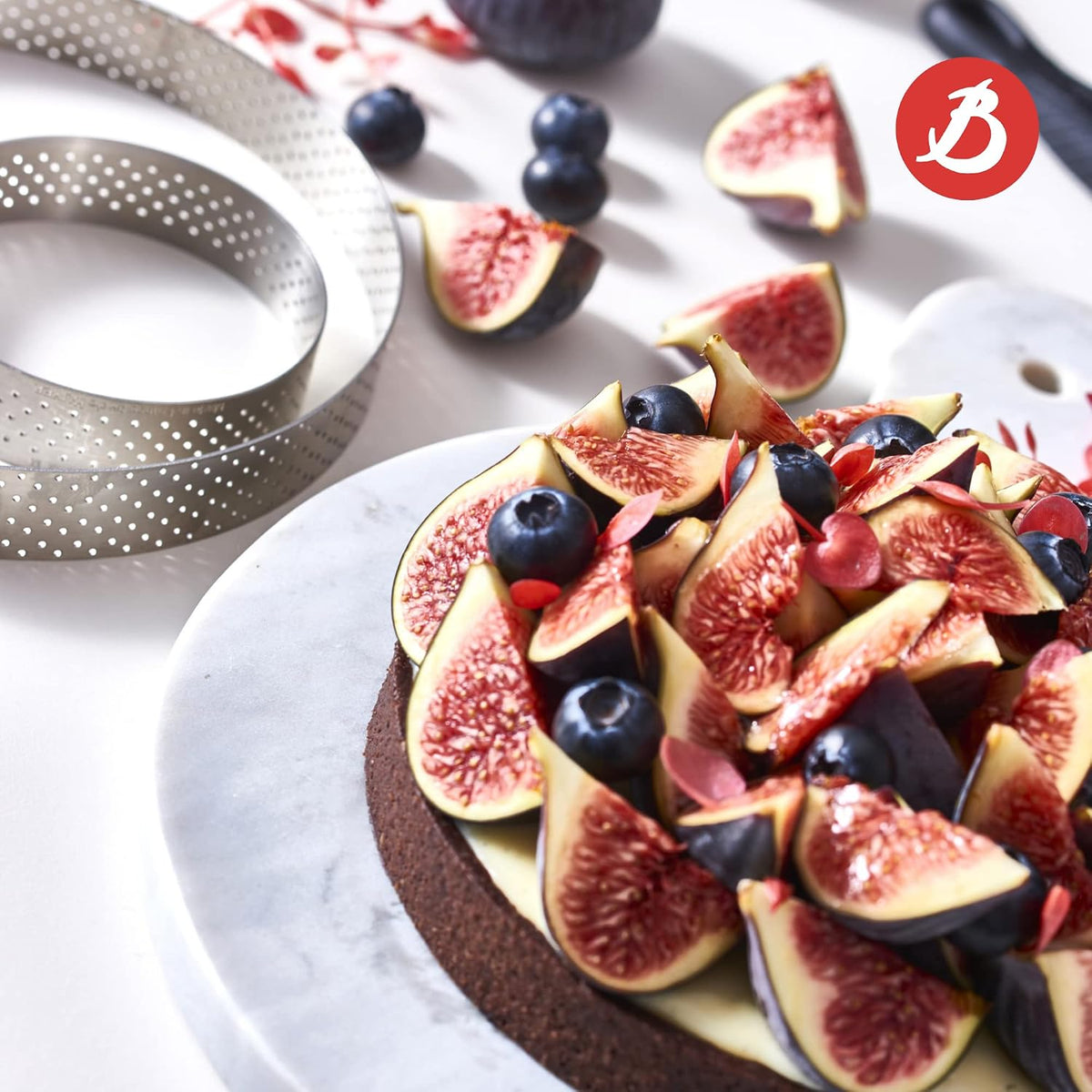 De Buyer Mini Perforated Tart Ring – 7.5 cm x 2 cm