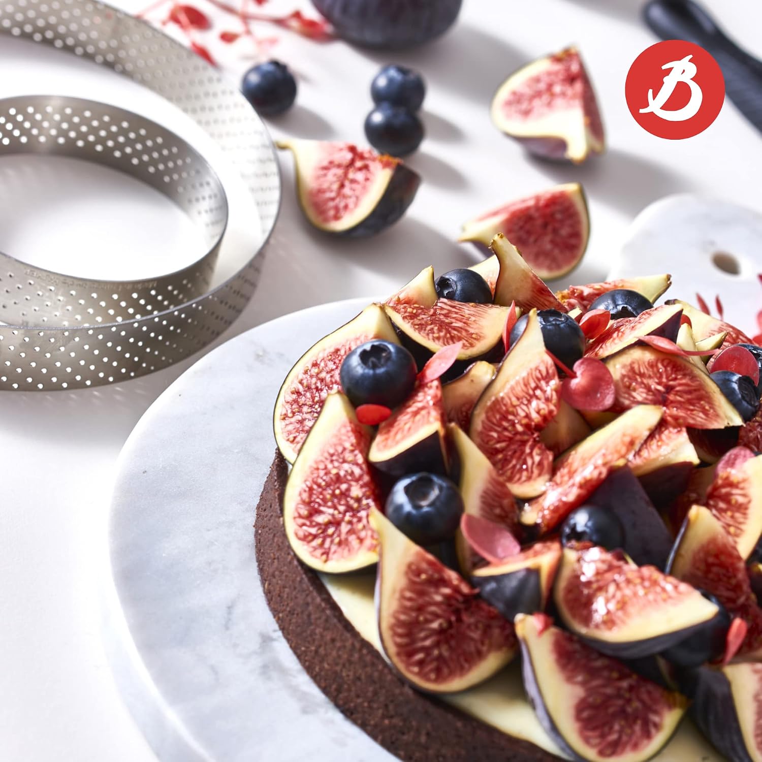 De Buyer Mini Perforated Tart Ring – 7.5 cm x 2 cm