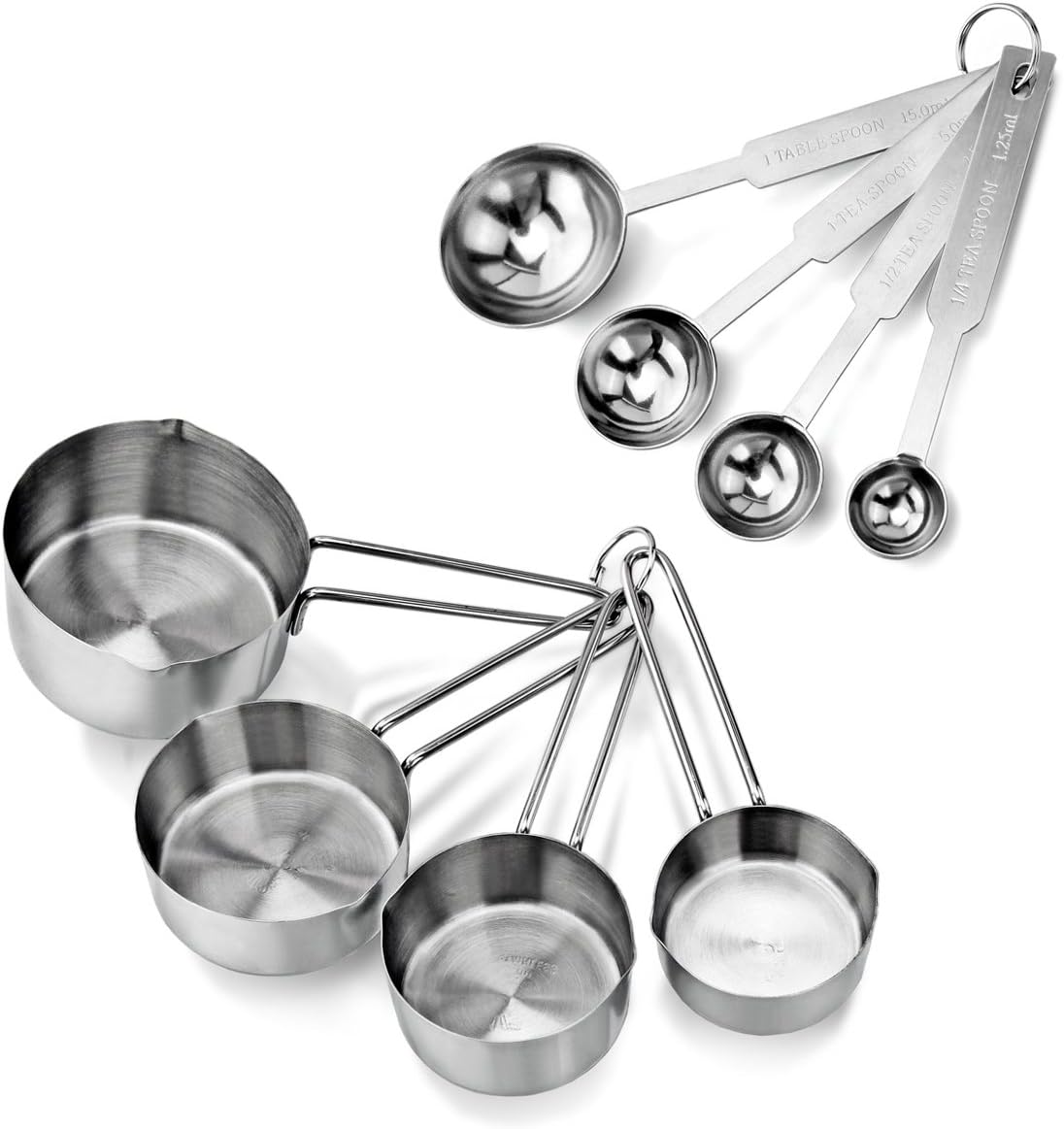 Zyliss Measuring Cups – 4pc Stainless Steel Set by Kitchen Niche