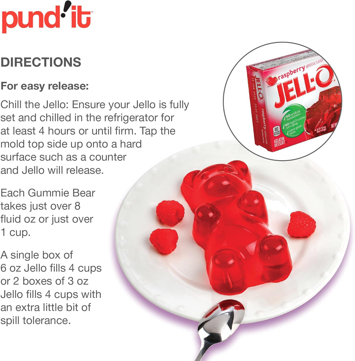 Pundit Giant Gummy Bear Molds, Set of 4