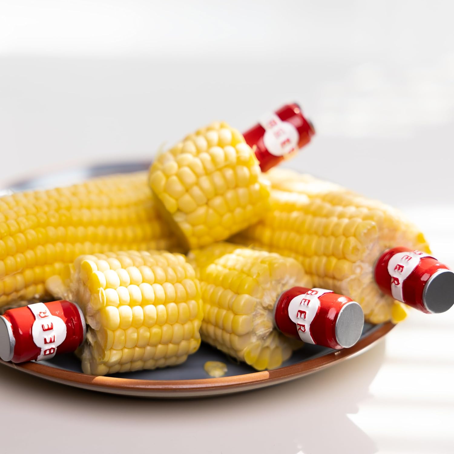 Outset Beer Can Corn Holders – 8 Piece Set