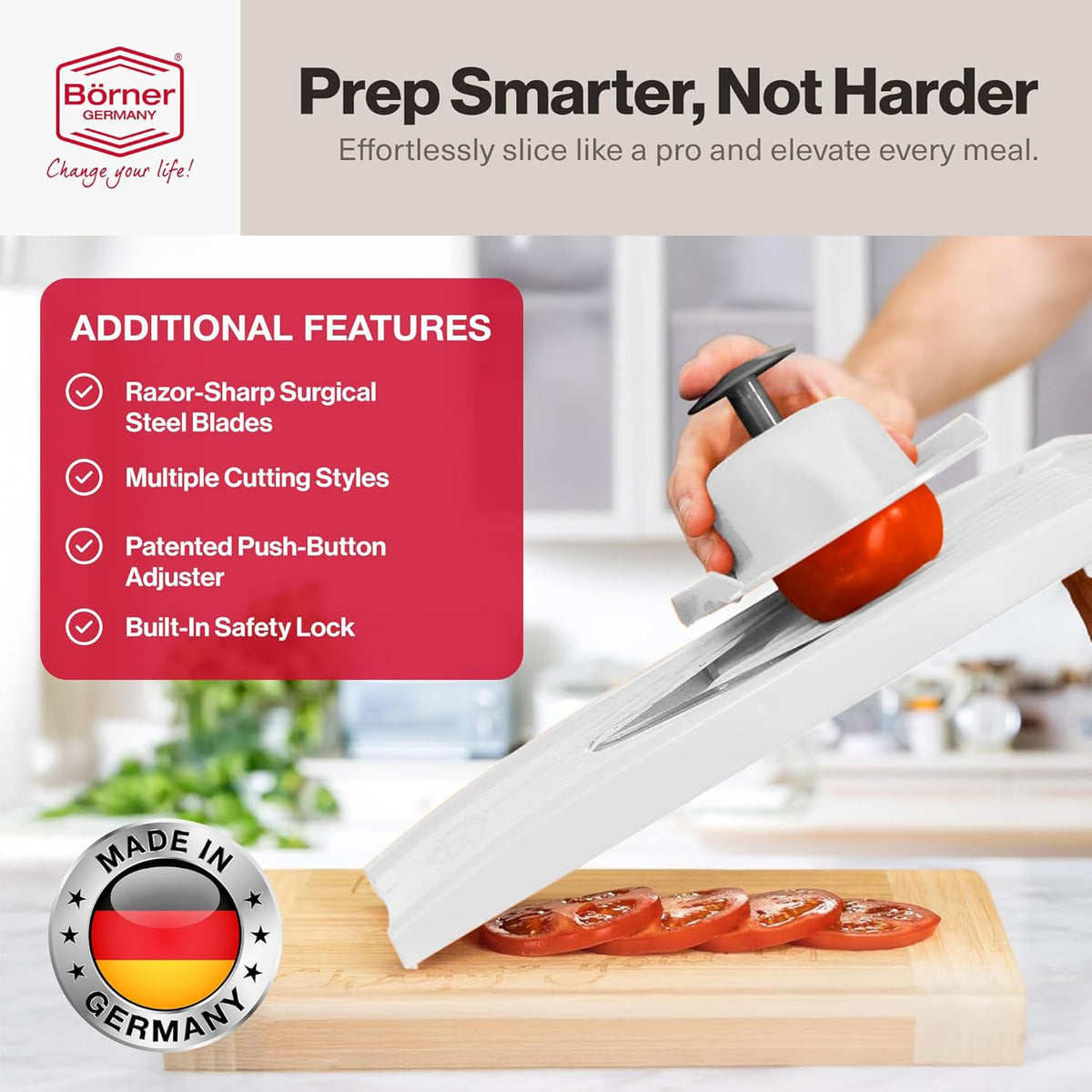 Börner VPower V-Slicer Mandoline – White