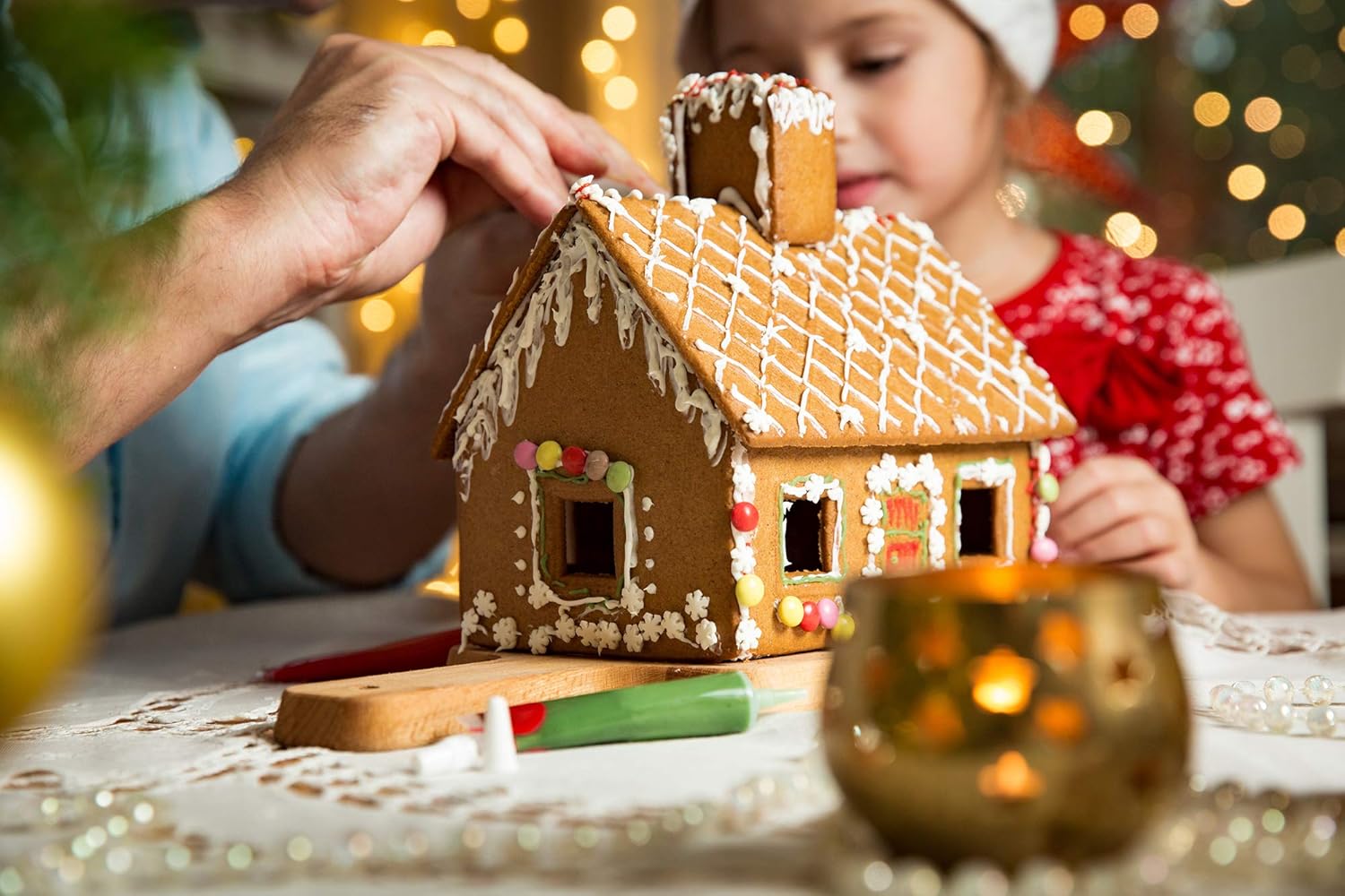 Fox Run Gingerbread House Christmas Village Set