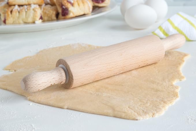 Fox Run Small Beech Wood Rolling Pin 14"