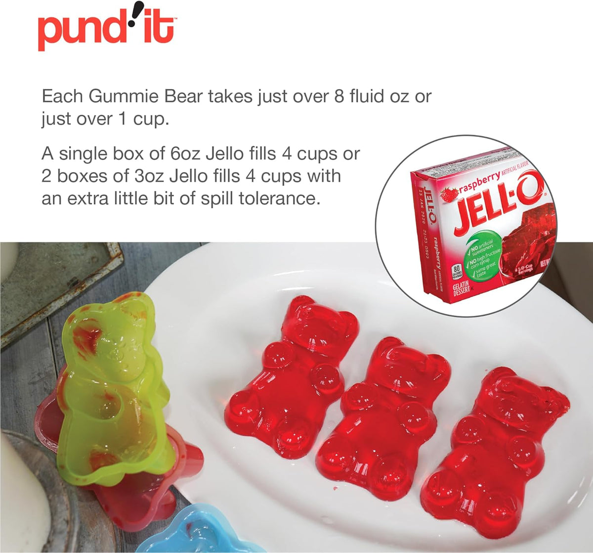 Pundit Giant Gummy Bear Molds, Set of 4