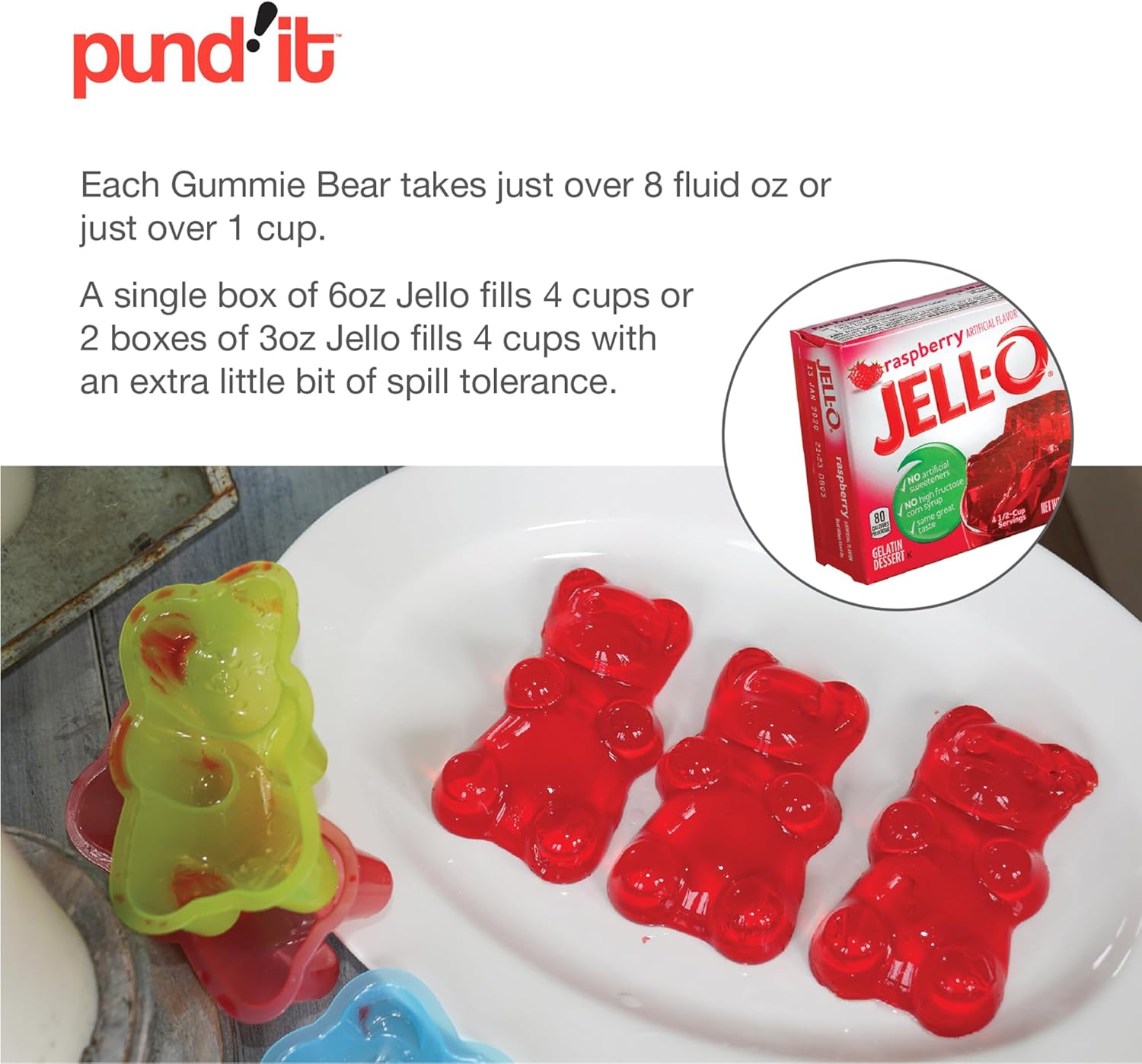 Pundit Giant Gummy Bear Molds, Set of 4