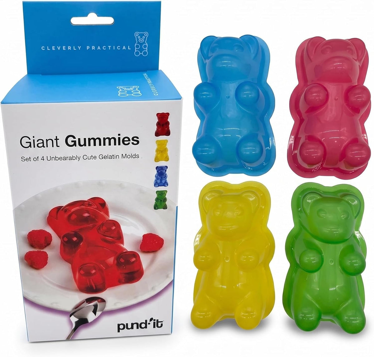 Pundit Giant Gummy Bear Molds, Set of 4
