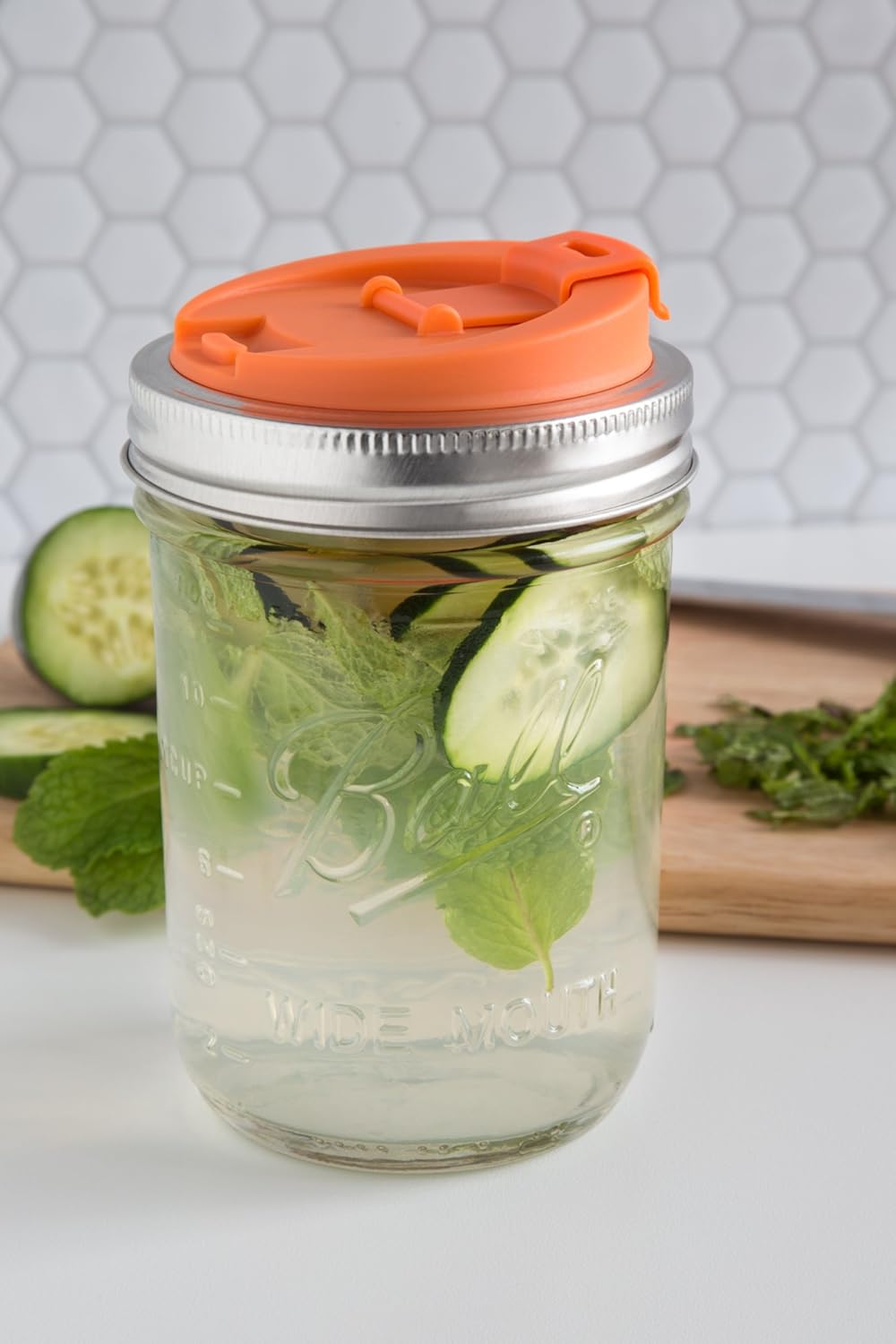 Jarware Wide Mouth Fruit Infuser - Orange