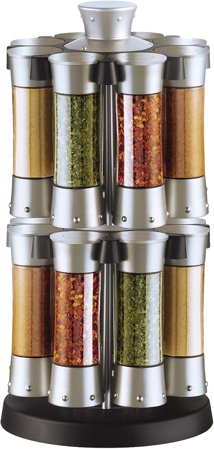 KitchenArt Elite Auto-Measure Spice Carousel with 8 Jars