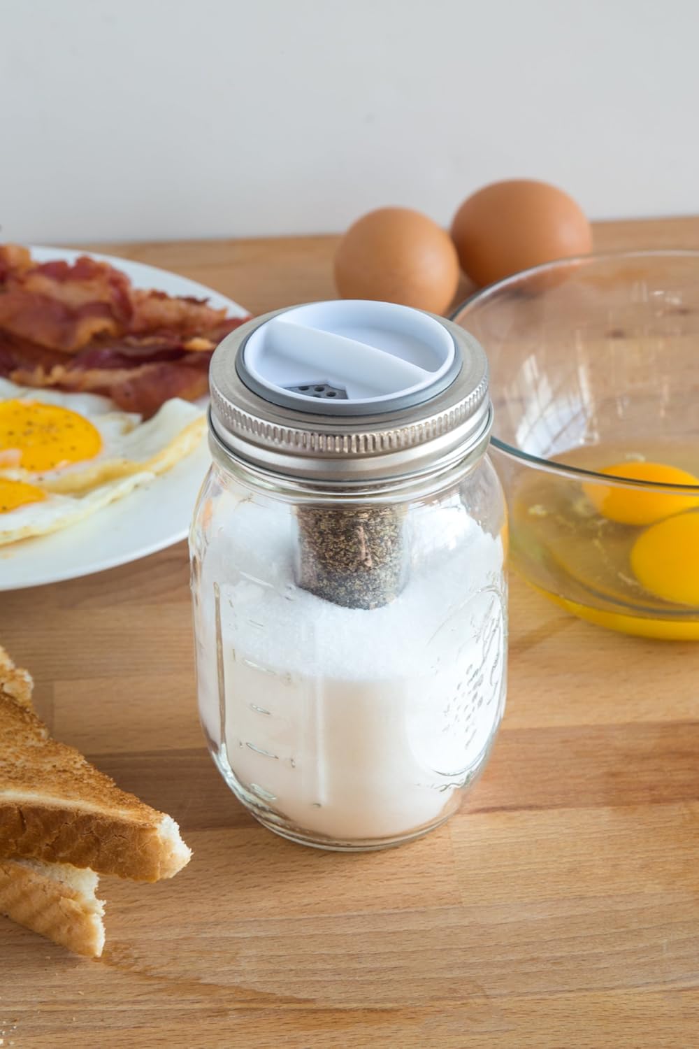 Jarware Salt & Pepper Shaker Mason Jar Lid
