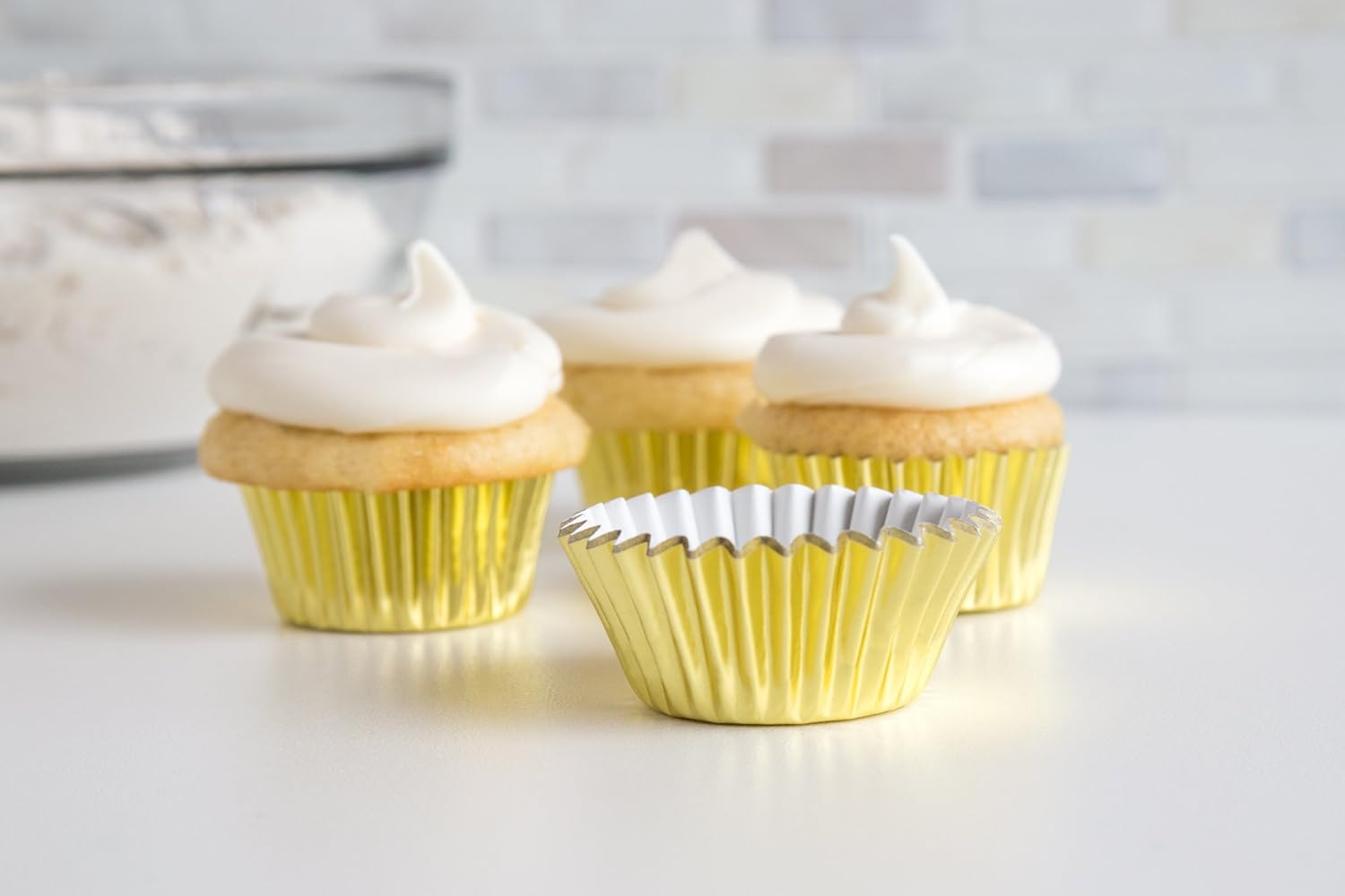 Fox Run Gold Foil Mini Baking Cup Set of 48