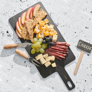 Cuisipro Fibre Wood Board with Handle (No Rivet) – 18" x 7.5" – Slate Cuisipro by Kitchen Niche