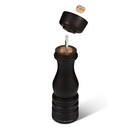 Cole & Mason The London Collection Salt Mill – Chocolate Wood – 8.5" / 22 cm by Kitchen Niche
