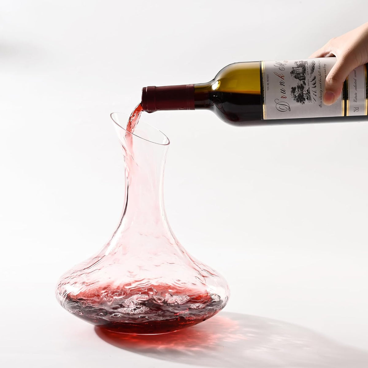 Outset Large Glass Wine Decanter
