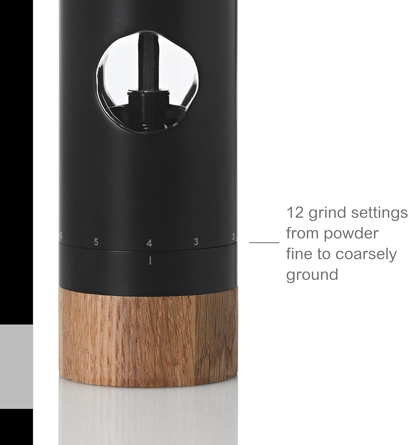 AdHoc PowerMill Stainless Steel Crank Handle Salt and Pepper Mill – 8" / 20 cm