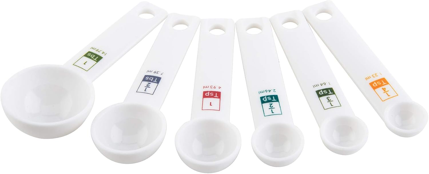 Fox Run White Measuring Spoon Set