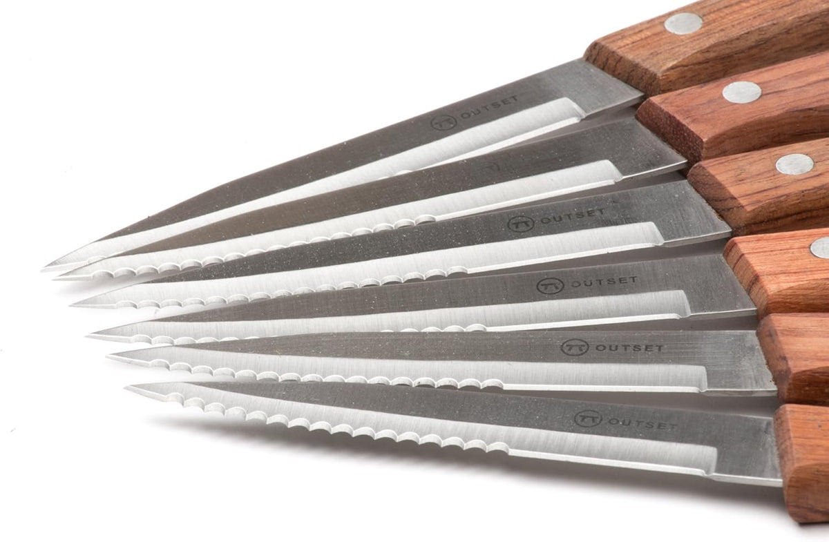 Outset Rosewood Steak Knife Set of 6