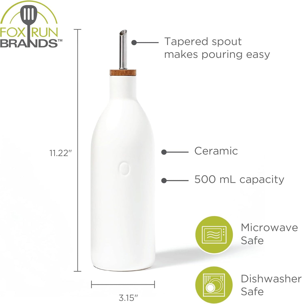 Fox Run Ceramic Oil Bottle 500ml